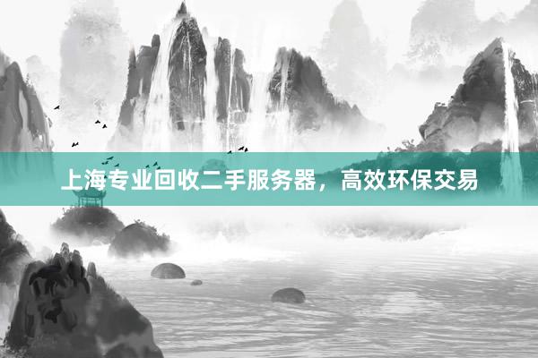 上海专业回收二手服务器，高效环保交易